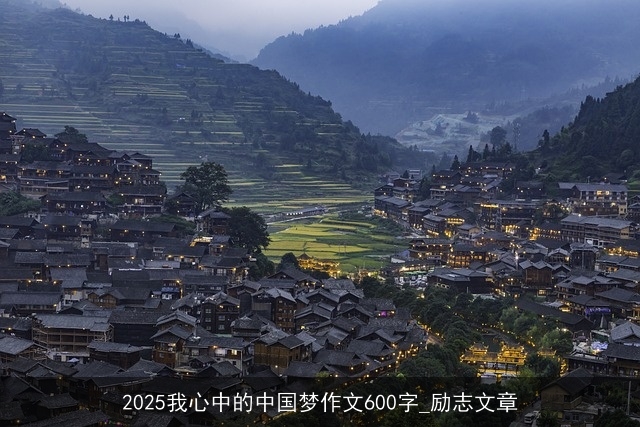 2025我心中的中国梦作文600字_励志文章