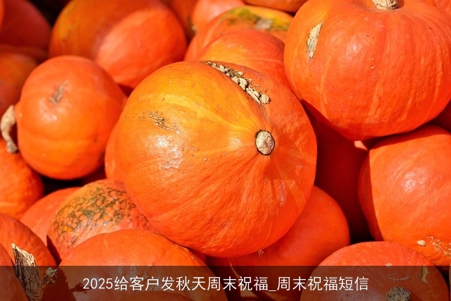 2025给客户发秋天周末祝福_周末祝福短信