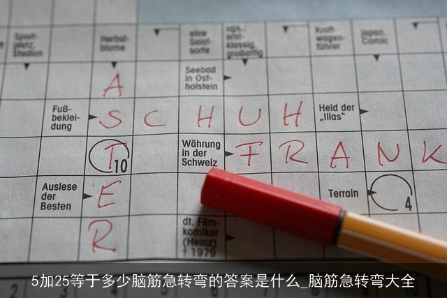 5加25等于多少脑筋急转弯的答案是什么_脑筋急转弯大全