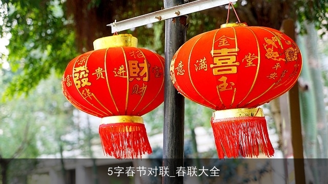 5字春节对联_春联大全