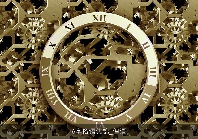 6字俗语集锦_俚语