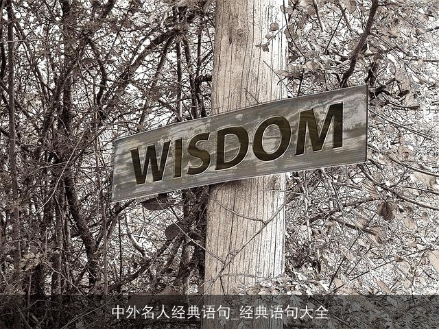中外名人经典语句_经典语句大全