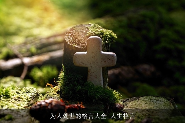 为人处世的格言大全_人生格言