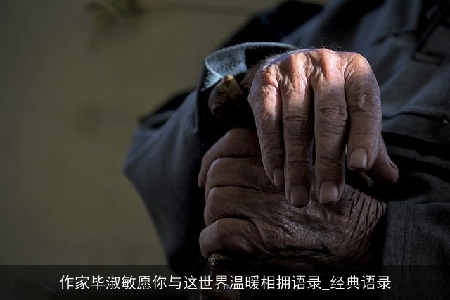 作家毕淑敏愿你与这世界温暖相拥语录_经典语录