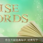 作文万能经典句子_经典句子