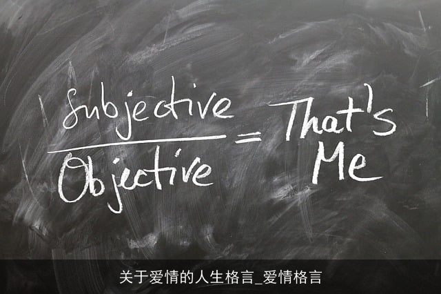 关于爱情的人生格言_爱情格言