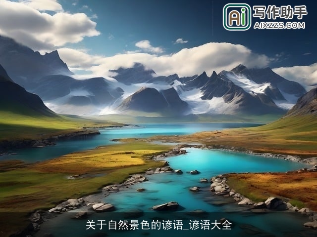 关于自然景色的谚语_谚语大全