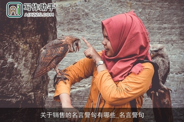 关于销售的名言警句有哪些_名言警句