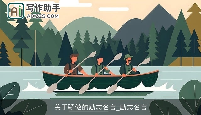 关于骄傲的励志名言_励志名言