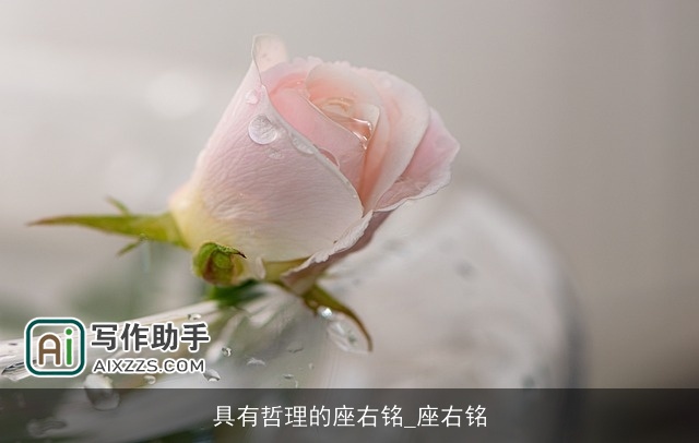 具有哲理的座右铭_座右铭