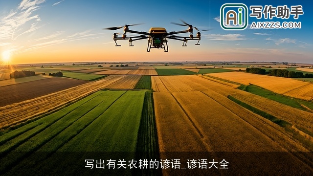 写出有关农耕的谚语_谚语大全