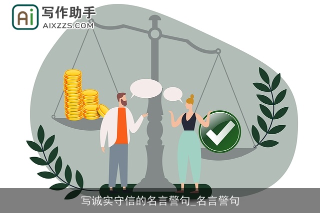 写诚实守信的名言警句_名言警句