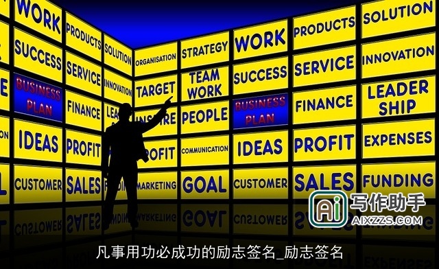 凡事用功必成功的励志签名_励志签名