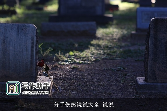 分手伤感说说大全_说说