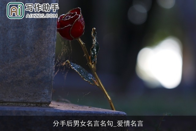 分手后男女名言名句_爱情名言