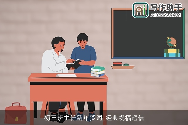 初三班主任新年贺词_经典祝福短信
