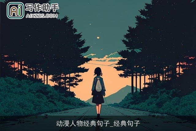 动漫人物经典句子_经典句子