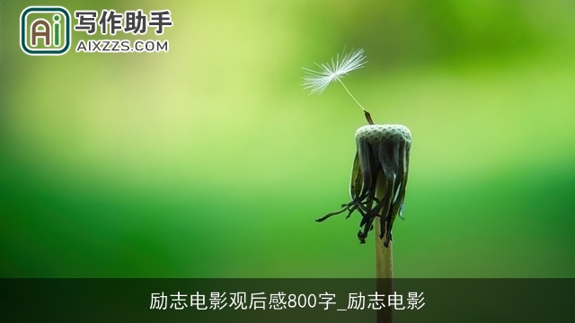 励志电影观后感800字_励志电影