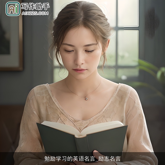 勉励学习的英语名言_励志名言