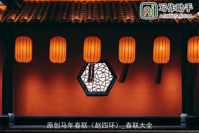 原创马年春联（赵四环）_春联大全