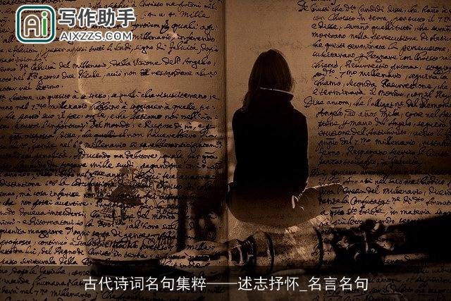 古代诗词名句集粹——述志抒怀_名言名句