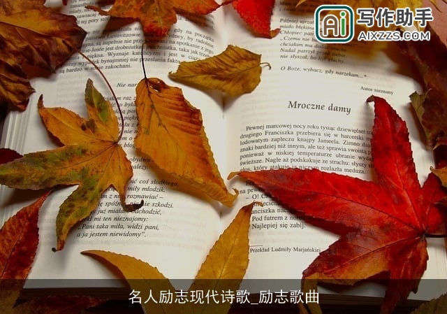 名人励志现代诗歌_励志歌曲