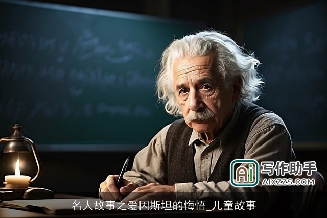 名人故事之爱因斯坦的悔悟_儿童故事