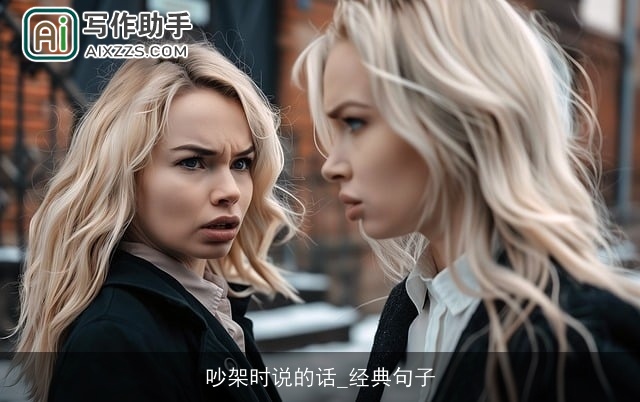 吵架时说的话_经典句子