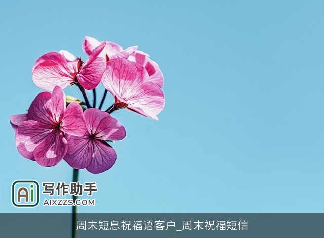 周末短息祝福语客户_周末祝福短信
