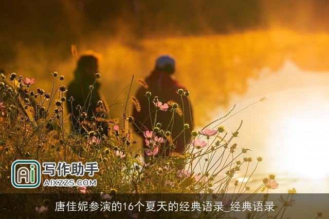 唐佳妮参演的16个夏天的经典语录_经典语录