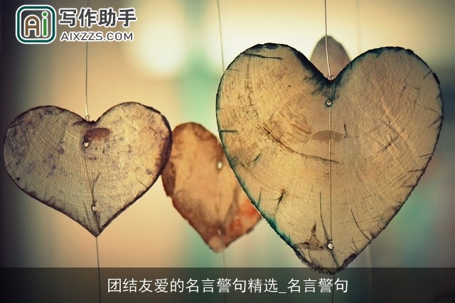 团结友爱的名言警句精选_名言警句