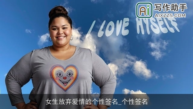 女生放弃爱情的个性签名_个性签名