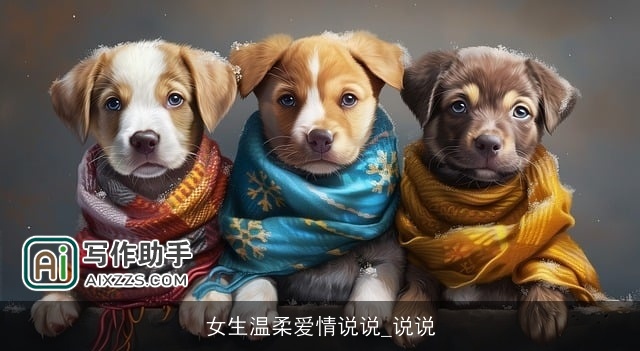 女生温柔爱情说说_说说