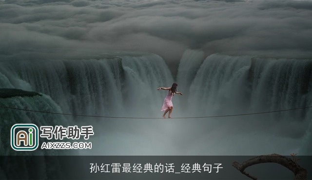 孙红雷最经典的话_经典句子