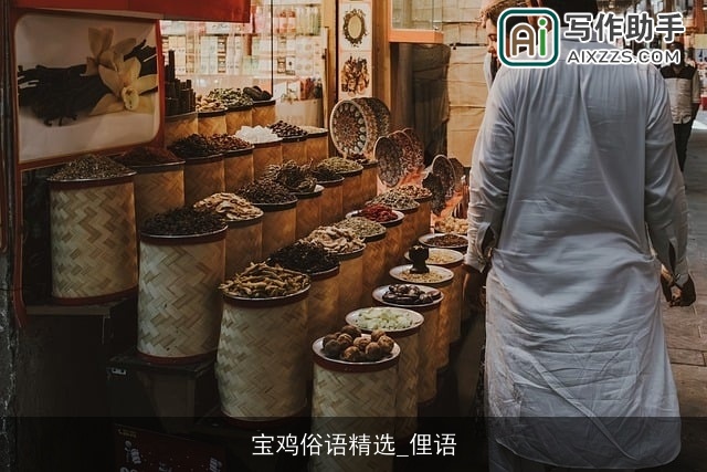 宝鸡俗语精选_俚语