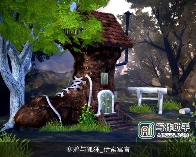 寒鸦与狐狸_伊索寓言