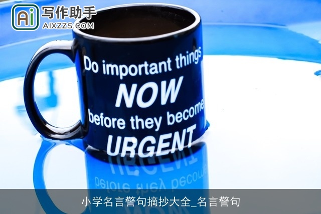 小学名言警句摘抄大全_名言警句