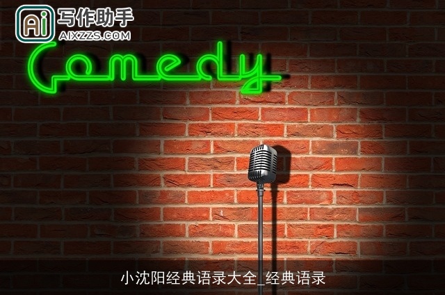 小沈阳经典语录大全_经典语录