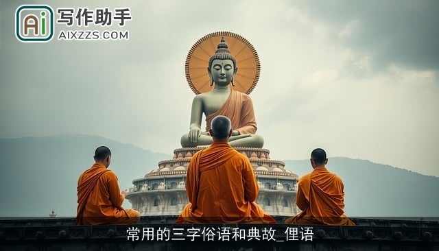 常用的三字俗语和典故_俚语