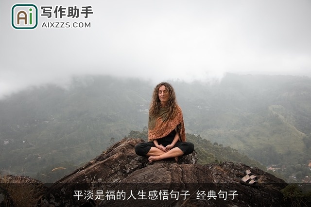 平淡是福的人生感悟句子_经典句子