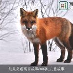 幼儿简短寓言故事600字_儿童故事