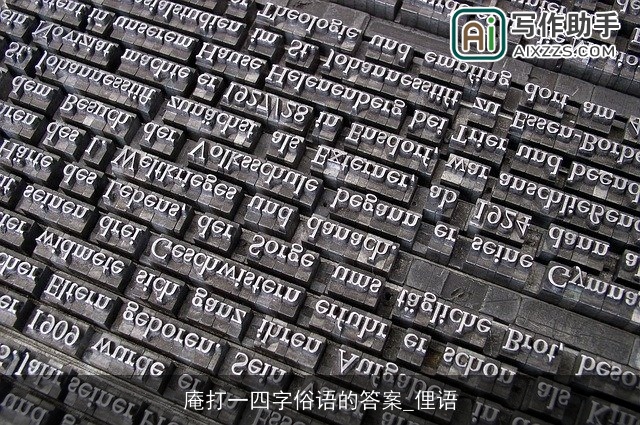 庵打一四字俗语的答案_俚语