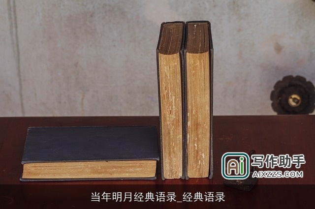 当年明月经典语录_经典语录