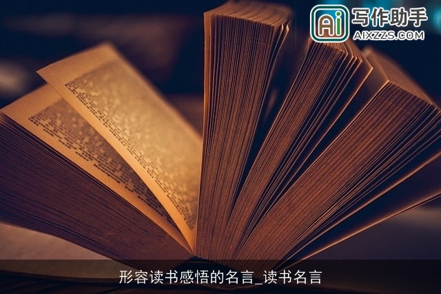 形容读书感悟的名言_读书名言