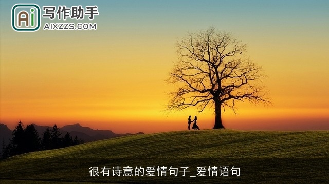 很有诗意的爱情句子_爱情语句
