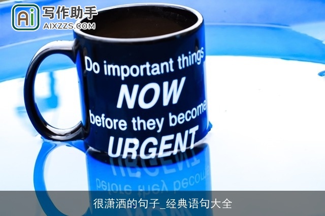 很潇洒的句子_经典语句大全