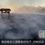 微信晚安心语唯美的句子_问候短信
