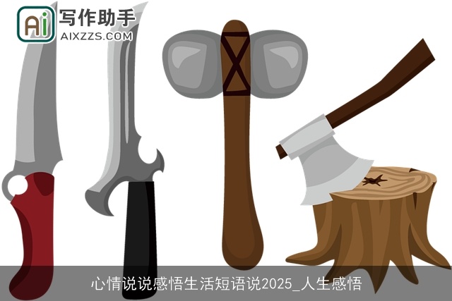 心情说说感悟生活短语说2025_人生感悟