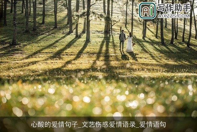 心酸的爱情句子_文艺伤感爱情语录_爱情语句