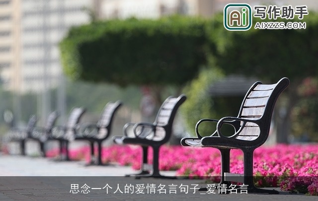 思念一个人的爱情名言句子_爱情名言